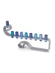 Yair Emanuel Anodized Aluminum Curls Hanukkah Menorah