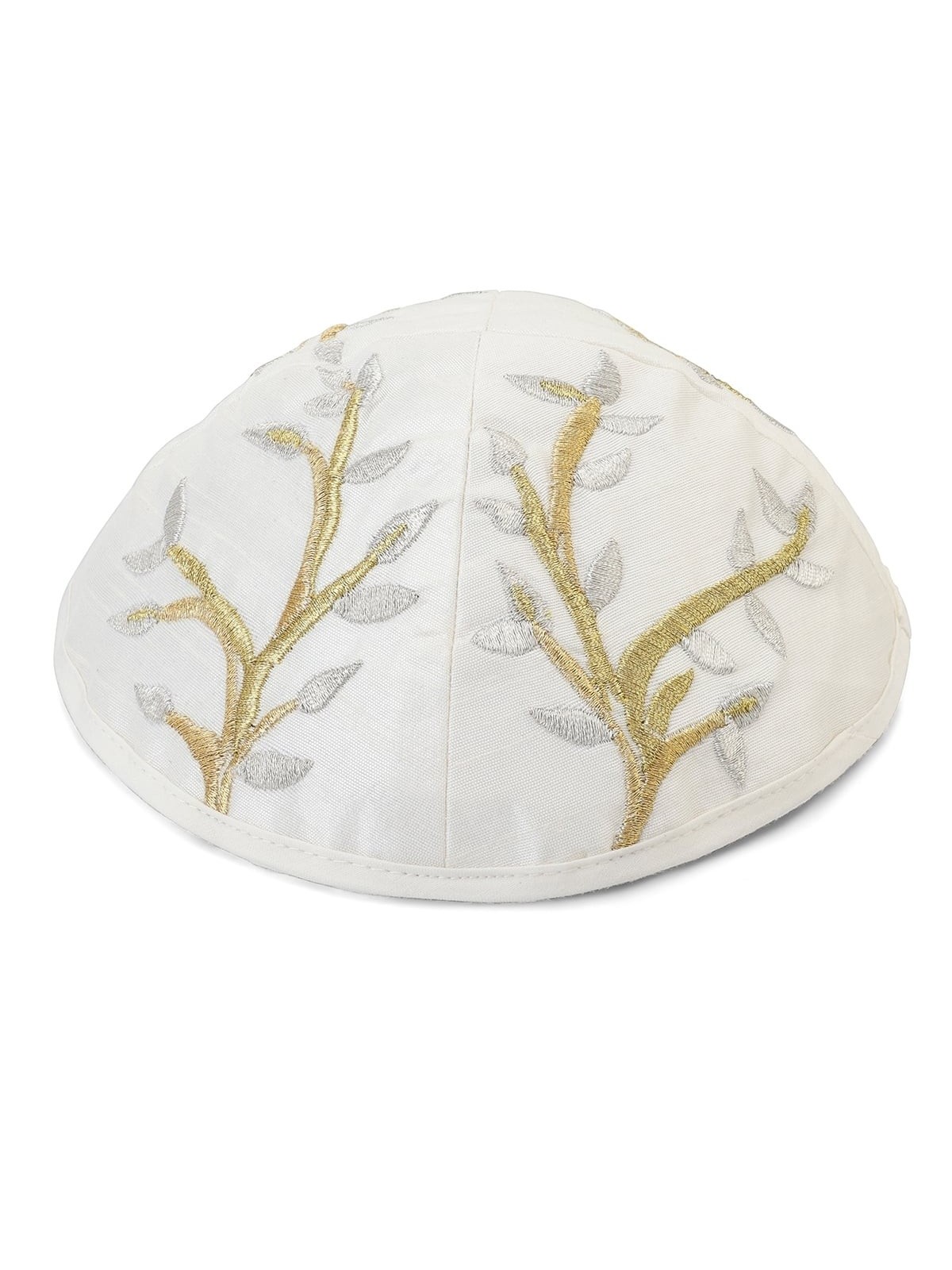 Tree of Life: Yair Emanuel Embroidered Silk Kippah