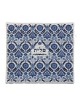 Yair Emanuel Fully Embroidered Cotton Blue Floral Tallit (Prayer Shawl