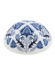 Yair Emanuel Fully Embroidered Cotton Blue Floral Tallit (Prayer Shawl