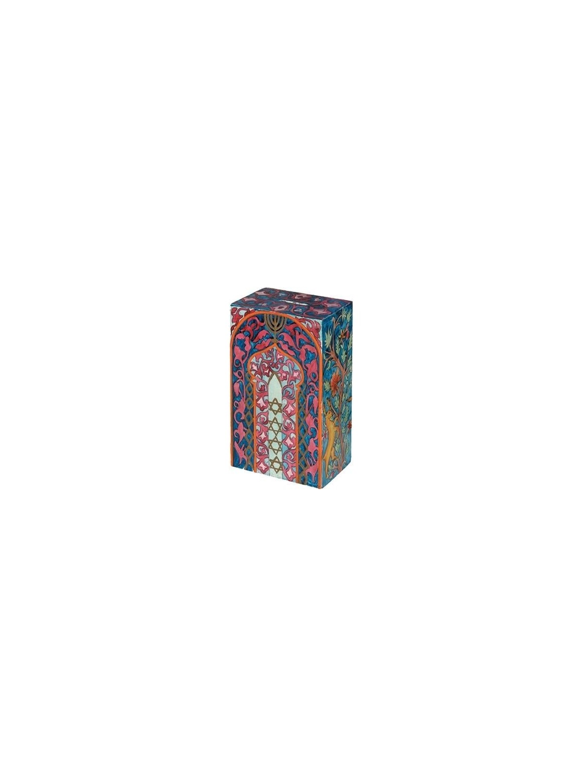Yair Emanuel Rectangular Tzedakah (Charity) Box - Oriental