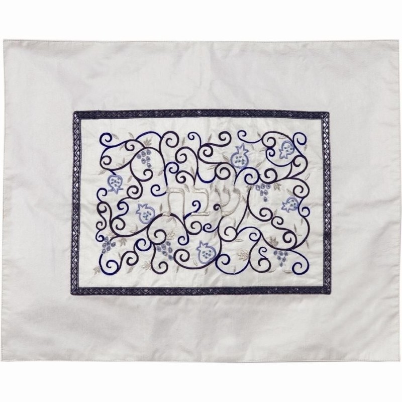 Pomegranates: Yair Emanuel Machine Embroidered Challah Cover - Variety