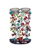 Yair Emanuel Hand Painted Shabbat Candlesticks - Butterflies and Flowe