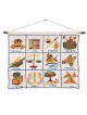 Yair Emanuel Embroidered Wall Hanging - 12 Tribes - Hebrew