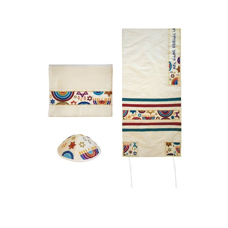 Jewish Symbols: Yair Emanuel Embroidered Tallit