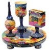 Yair Emanuel Wooden Havdalah Set - Jerusalem