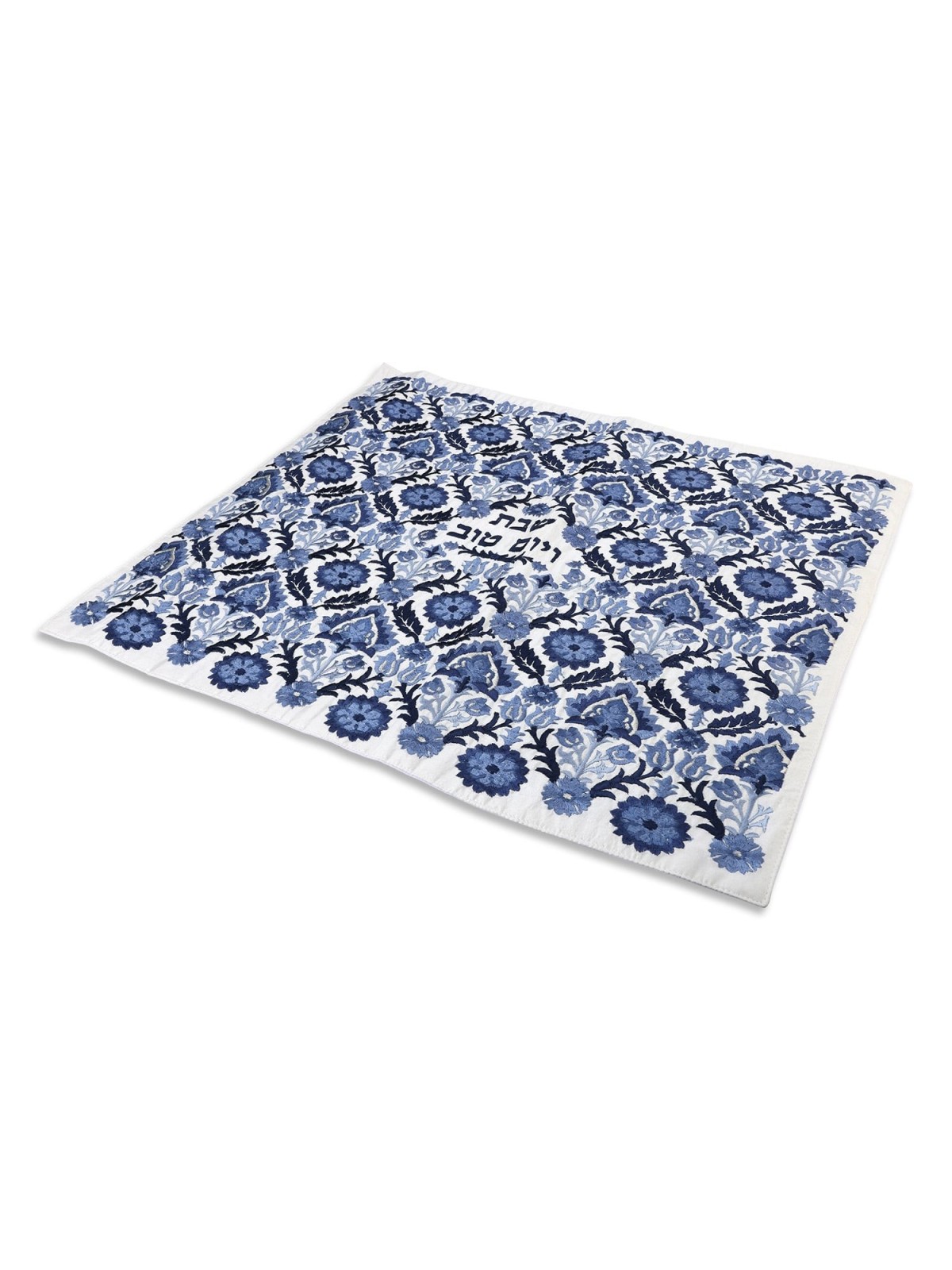 Yair Emanuel Full Embroidery Floral Pattern Challah Cover - Color Opti