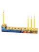 Yair Emanuel Wooden Travel Hanukkah Menorah - Jerusalem