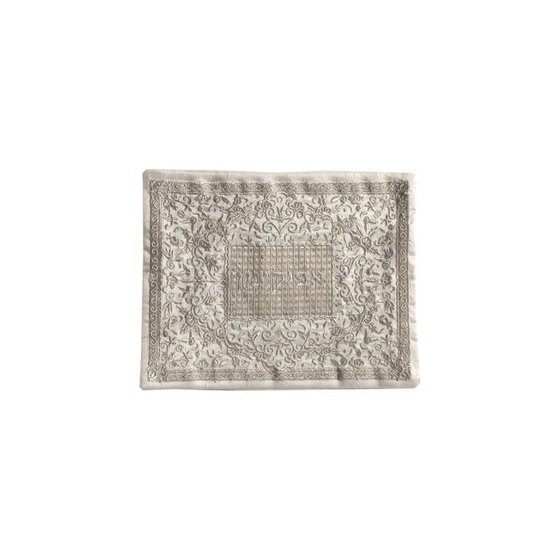 Flowers & Pomegranates: Yair Emanuel Fully Embroidered Matzah Cover an