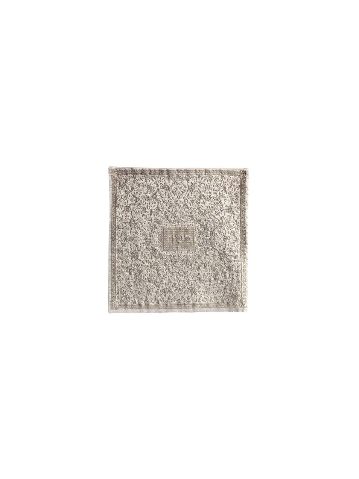 Flowers & Pomegranates: Yair Emanuel Fully Embroidered Matzah Cover an