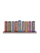 Yair Emanuel Cylinder Hanukkah Menorah with Pomegranate Metal Cut-Out