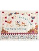 Yair Emanuel Raw Silk Embroidered Challah Cover with Jerusalem Design