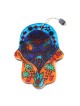 Yair Emanuel Glass Hamsa - Menorah and Evil Eye