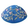 Yair Emanuel Embroidered Silk Kippah - Tulips
