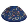 Yair Emanuel Embroidered Silk Kippah - Tulips
