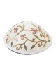 Yair Emanuel Embroidered Silk Kippah - Tulips