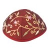 Yair Emanuel Embroidered Silk Kippah - Tulips