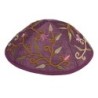 Yair Emanuel Embroidered Silk Kippah - Tulips