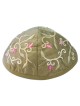 Yair Emanuel Embroidered Silk Kippah - Tulips