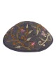 Yair Emanuel Embroidered Silk Kippah - Tulips