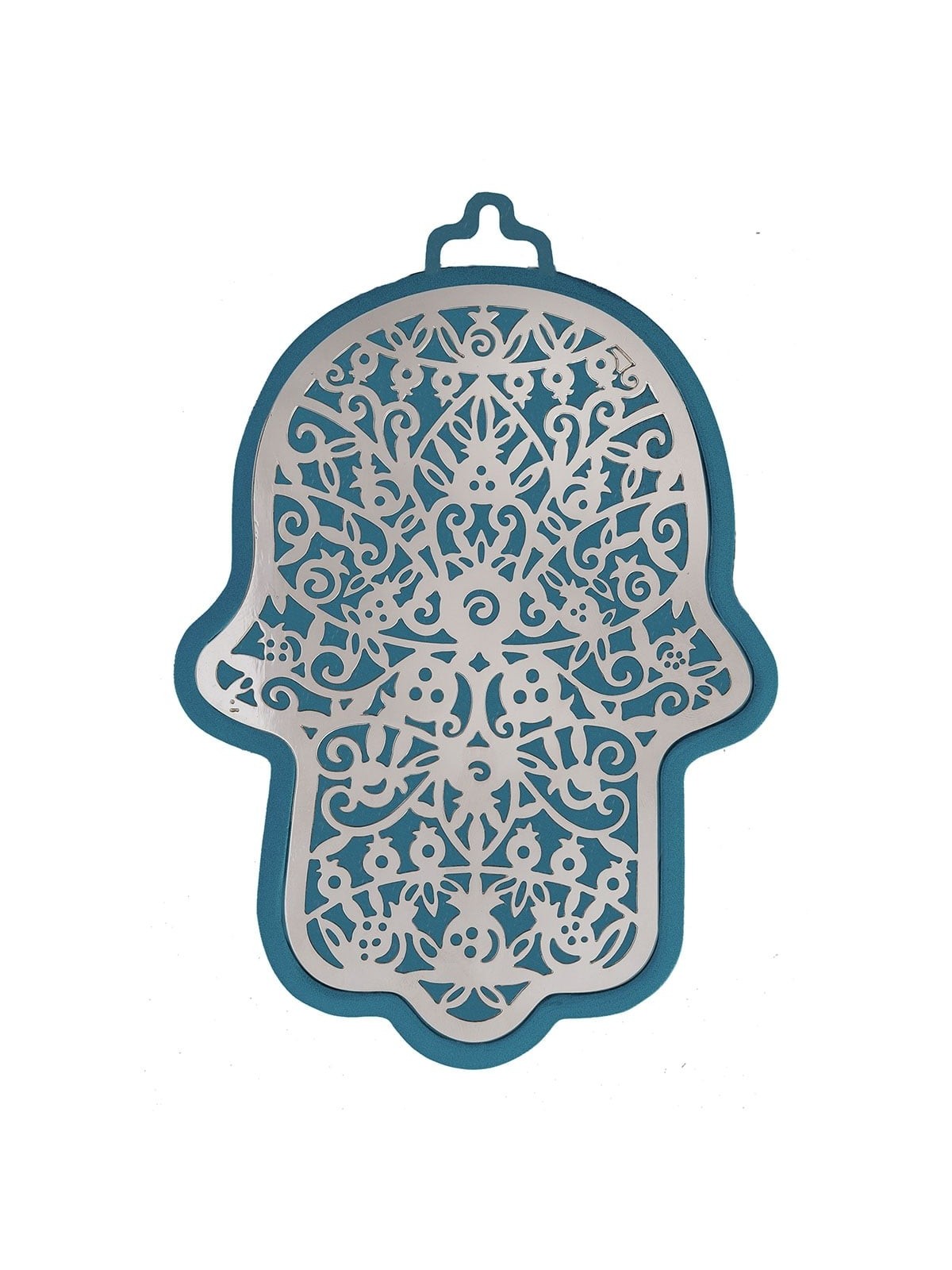 Yair Emanuel Anodized Aluminum Pomegranate Hamsa Wall Hanging (Choice