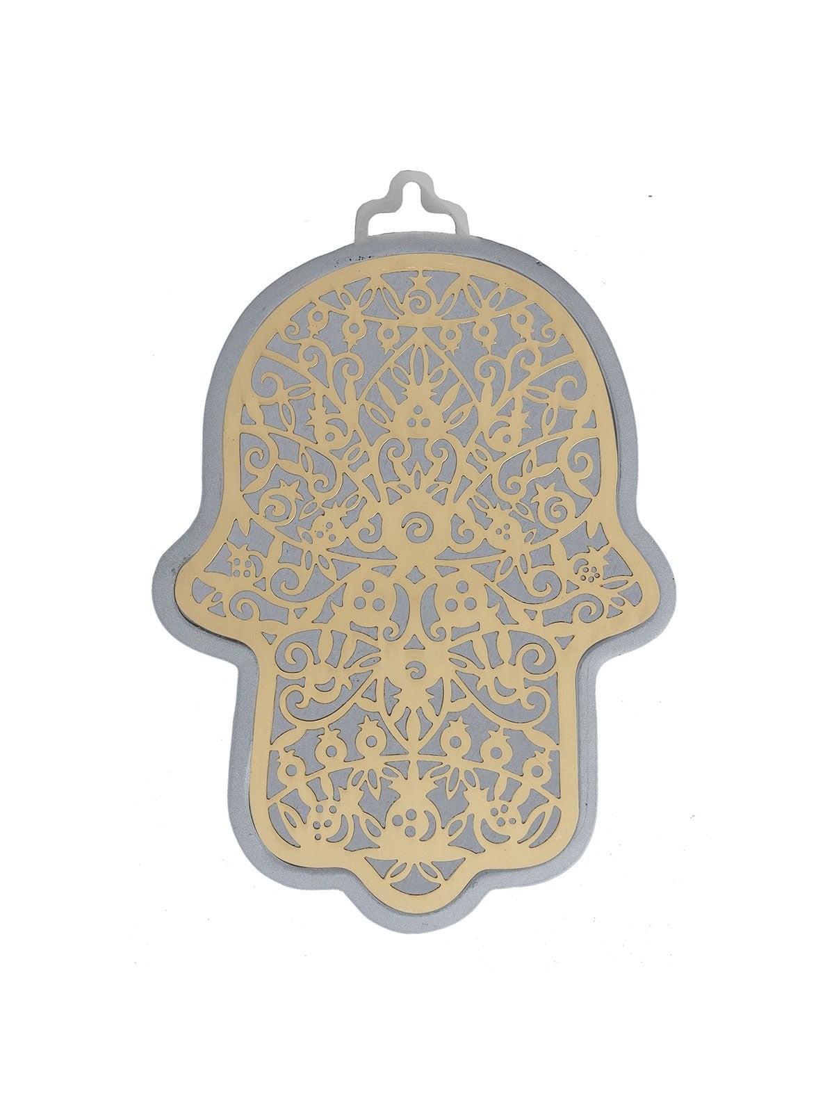Yair Emanuel Anodized Aluminum Pomegranate Hamsa Wall Hanging (Choice
