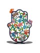 Yair Emanuel Hand Painted Standing Hamsa - Flower Design Option