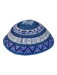 Yair Emanuel Embroidered Silk Kippah - Geometrical - Variety of Colors