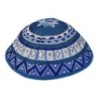 Yair Emanuel Embroidered Silk Kippah - Geometrical - Variety of Colors