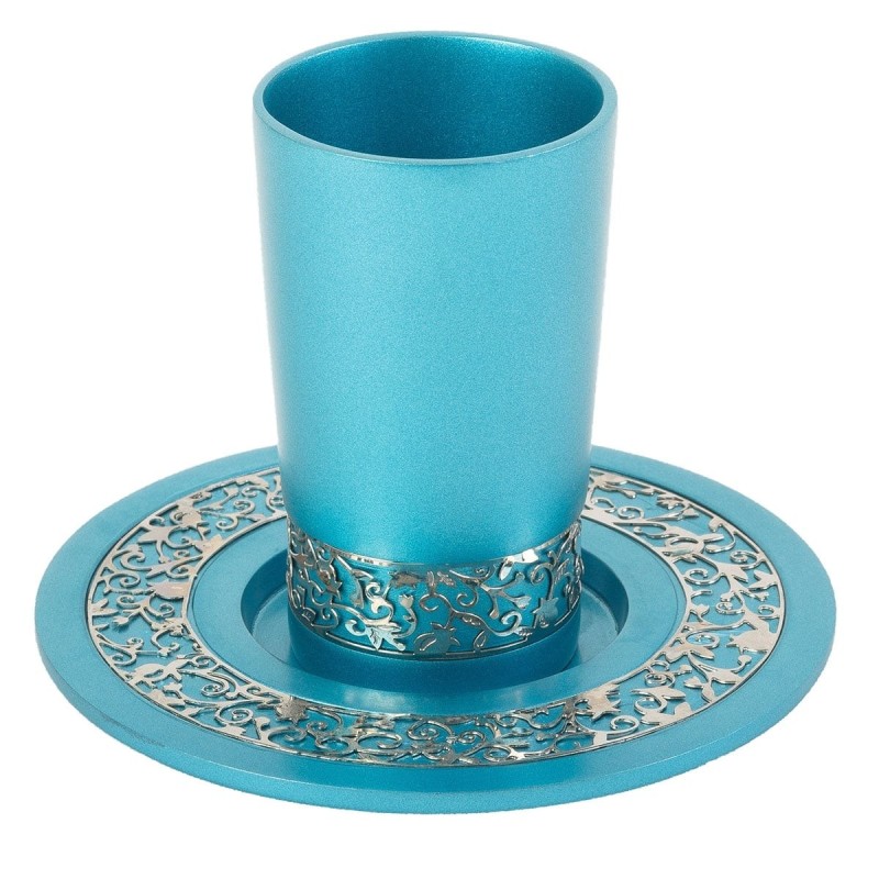 Yair Emanuel Pomegranate Anodized Aluminum Kiddush Cup - Variety of Co