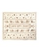 Yair Emanuel Machine Embroidered Cream Pomegranate Challah Cover