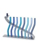 Yair Emanuel Anodized Aluminum Waves Menorah (Choice of Colors)