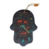 Yair Emanuel Large Glass Hamsa - Wildlife