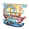 Yair Emanuel Hand-Painted Noah's Ark Hanukkah Menorah