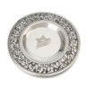 Personalized Pomegranate Stainless Steel Kiddush Cup and Saucer