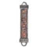 Yair Emanuel Aluminum Mezuzah with Embroidered Beads-Blue/Pink