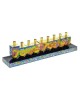 Yair Emanuel Wooden Dreidel Hanukkah Menorah - Jerusalem