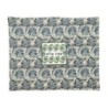 Yair Emanuel Embroidered Plata Cover (Blech Cover) - Blue and Green Le
