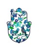 Yair Emanuel Large Hand Painted Hamsa Wall Hanging with Design Option