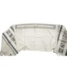 Yair Emanuel Embroidered Tallit Set With Square Patterns - Silver
