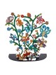 Yair Emanuel Painted Pattern Metal Butterflies Tree Sculpture