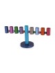 Yair Emanuel Anodized Aluminum Geometric Hanukkah Menorah