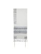 Yair Emanuel Fully Embroidered Cotton Silvery Floral Tallit (Prayer Sh