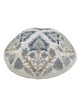 Yair Emanuel Fully Embroidered Cotton Silvery Floral Tallit (Prayer Sh