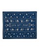 Yair Emanuel Machine Embroidery Challah Cover - Pomegranates (Blue)