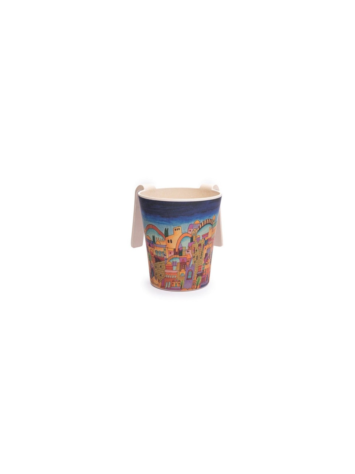 Yair Emanuel Bamboo Washing Cup - Jerusalem