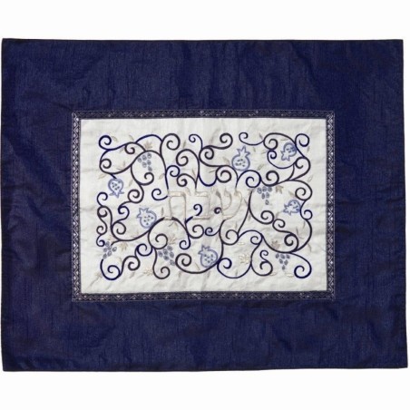 Pomegranates: Yair Emanuel Machine Embroidered Challah Cover - Variety
