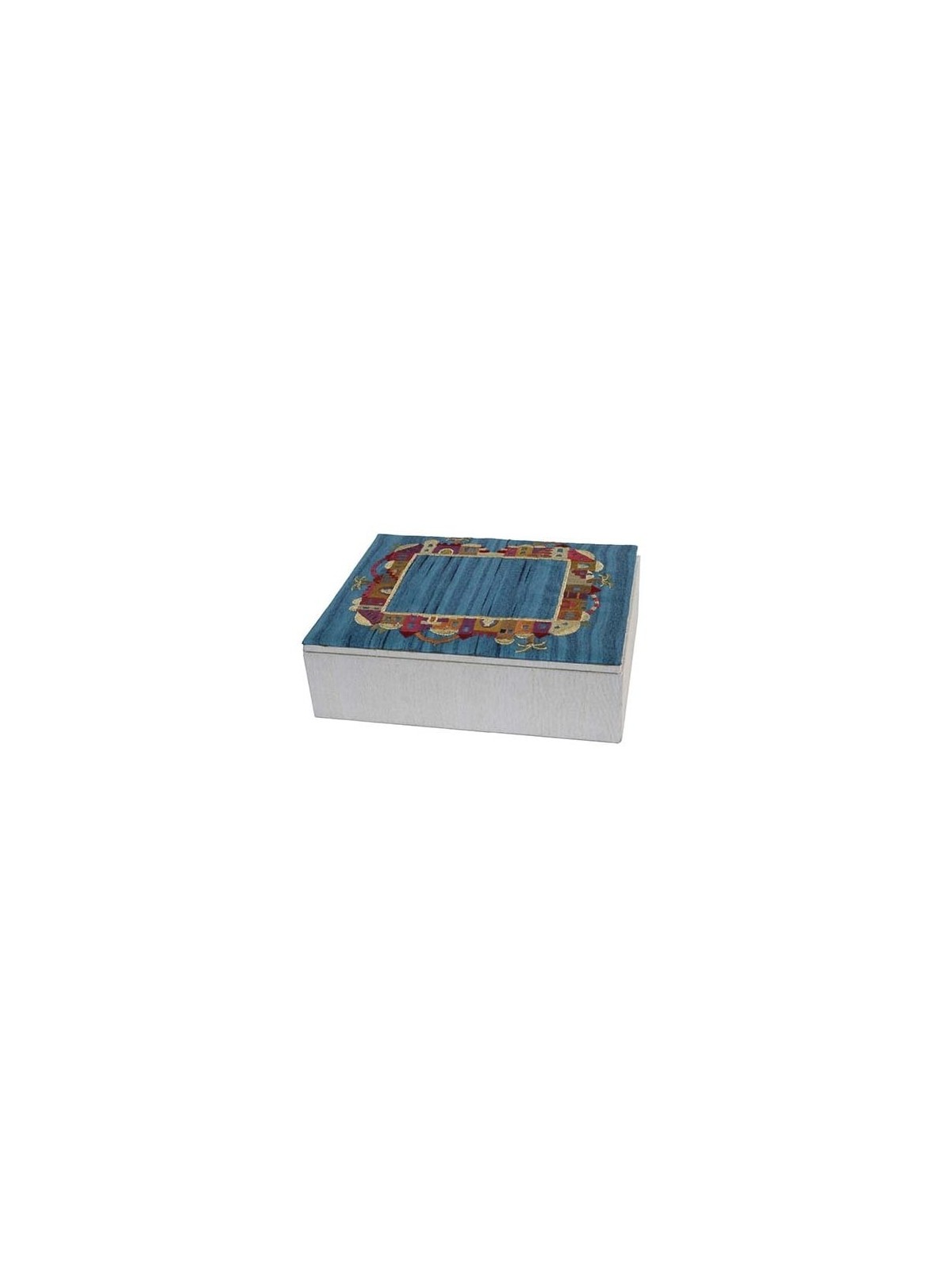 Yair Emanuel Embroidered Jewelry Box - Jerusalem