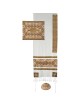 Stars of David: Yair Emanuel Embroidered Cotton & Raw Silk Tallit (Gol