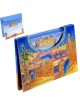 Yair Emanuel 10 Golden Jerusalem Notelets With Envelopes (Large)